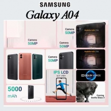 Điện thoại Samsung Galaxy A04 3GB/32GB - Chính hãng