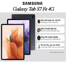 Máy Tính Bảng Samsung Galaxy Tab S7 FE 4G 4GB/64GB  - Chính Hãng